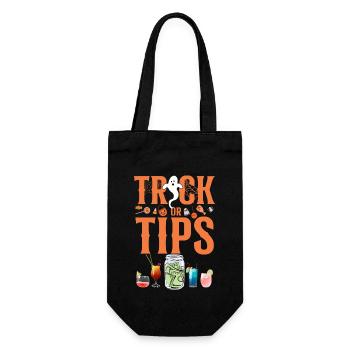 Bartender Mixologist Trick Or Tips - Gift Bag for Bottles - black - Front