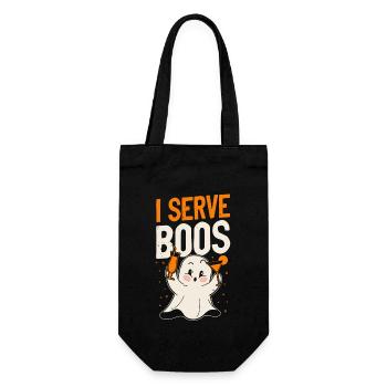 Bartender Mixologist Halloween Pun - Gift Bag for Bottles - black - Front