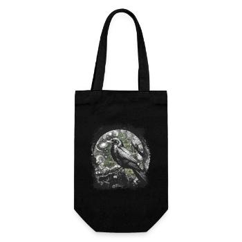 Magical Raven Crow Halloween Occult Raven - Gift Bag for Bottles - black - Front