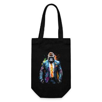 Costume de gorille singe Imprimé de conception d’animaux colorés - Sac à bouteille - noir - Devant