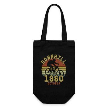Birthday Downhill Bike Bike October 1980 - Gift Bag for Bottles - black - Front