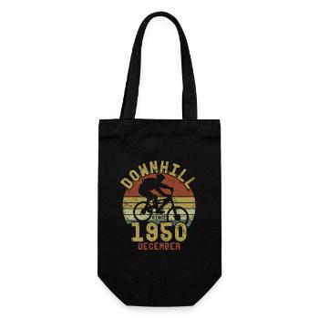 Birthday Downhill Bike Bike December 1950 - Gift Bag for Bottles - black - Front
