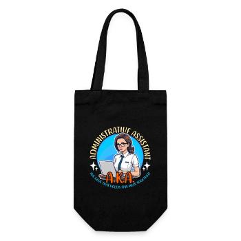 Administrative Assistant AKA The Glue Office Clerk - Gift Bag for Bottles - black - Front