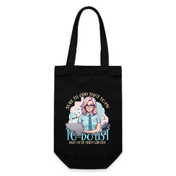 Admin Assistant Sure I'll Add That To Office Clerk - Gift Bag for Bottles - black - Front