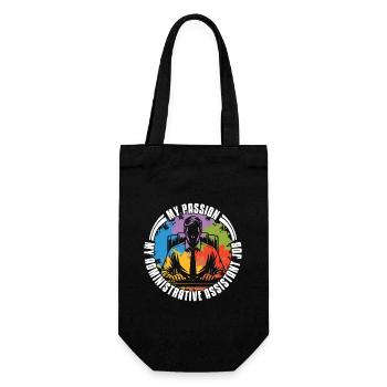 Assistante administrative Ma passion Mon travail de secrétaire de bureau - Sac à bouteille - noir - Devant