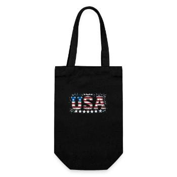UAS American Pride Stars & Stripes - Gift Bag for Bottles - black - Front