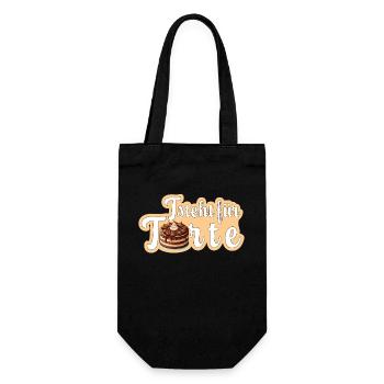 T is for cake - Gift Bag for Bottles - black - Front