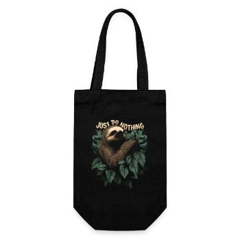 Just Do Nothing - To Do List Nothing - Gift Bag for Bottles - black - Front