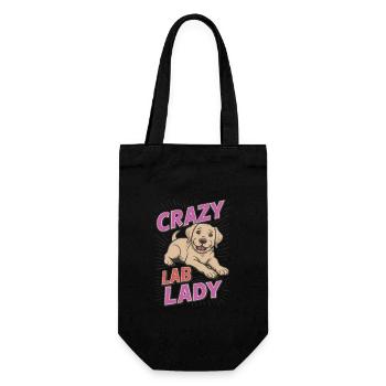 Crazy Lab Lady - Gift Bag for Bottles - black - Front