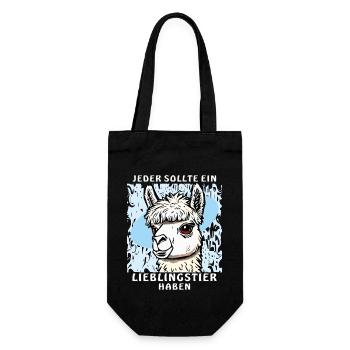 ANIMAL PRÉFÉRÉ DE L’ALPAGA - Sac à bouteille - noir - Devant