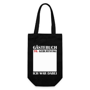 70e anniversaire femmes 70 ans hommes cadeau - Sac à bouteille - noir - Devant