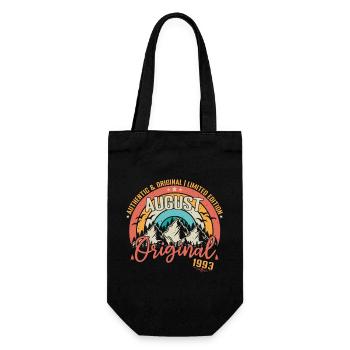 August 1993 August birthday 1993 August - Gift Bag for Bottles - black - Front