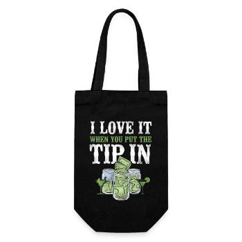 Bartender Mixologist I Love It - Gift Bag for Bottles - black - Front