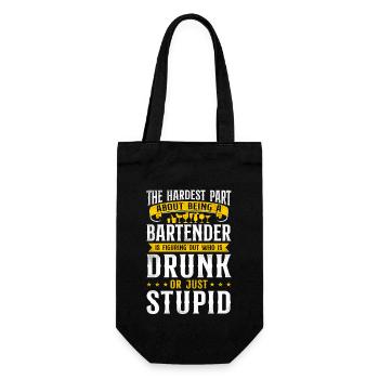 Barman Mixologue Le Plus Dur - Sac à bouteille - noir - Devant