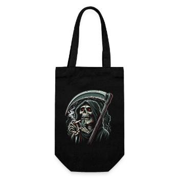 The Intoxicated Grim Reaper in the Moonlight - Gift Bag for Bottles - black - Front