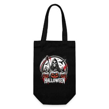 Halloween 2024 Death and his minions - Gift Bag for Bottles - black - Front