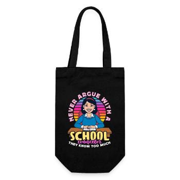 Conseiller scolaire Ne discutez jamais avec un psychologue - Sac à bouteille - noir - Devant