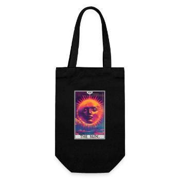 Carte de tarot Carte de tarot Le soleil Le soleil - Sac à bouteille - noir - Devant