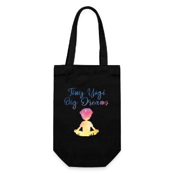 Tiny Yogi Big Dreams Méditation - Sac à bouteille - noir - Devant