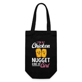 Chicken Nugget Lover Chicken Nuggets - Gift Bag for Bottles - black - Front