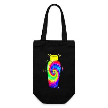 Bartender Mixologist Tie Dye - Gift Bag for Bottles - black - Front