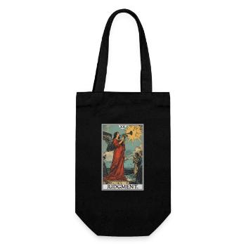 Tarotkarten Tarotkarte 20 Judgment Gericht - Geschenkbeutel für Flaschen - Schwarz - Vorne