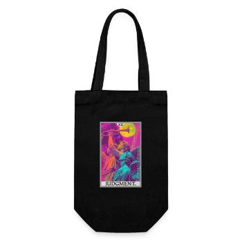 Tarotkarten Tarotkarte 20 Judgment Gericht - Geschenkbeutel für Flaschen - Schwarz - Vorne