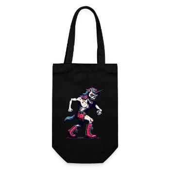 Zombie Einhorn Undead Mystical Creature - Geschenkbeutel für Flaschen - Schwarz - Vorne