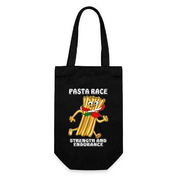 PASTA RACE STRENGTH AND ENDURANCE - Gift Bag for Bottles - black - Front