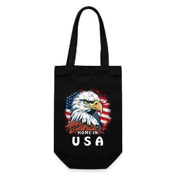 WHITE-TAILED EAGLE HOME IN United States - Gift Bag for Bottles - black - Front
