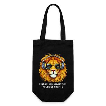ROI DE LA SAVANE, SOUVERAIN DES CŒURS - Sac à bouteille - noir - Devant
