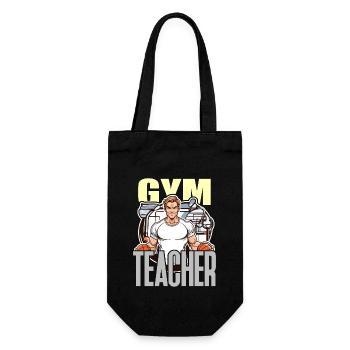 P.E Instructor Gym Teacher Educator P.E Teacher - Gift Bag for Bottles - black - Front