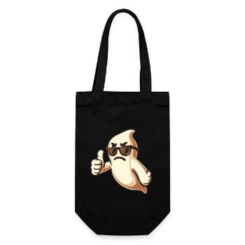 Cool Ghost Funny Halloween Party Fun - Gift Bag for Bottles - black - Front