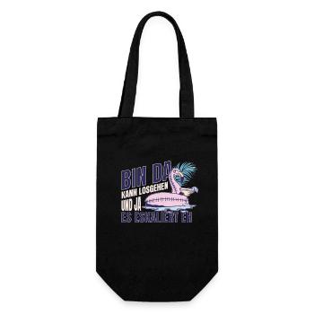 'I'm there can start' Flamingo Design Girls' Night Out - Gift Bag for Bottles - black - Front