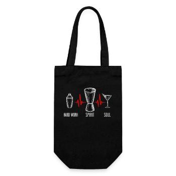 Barman Mixologue Travail acharné - Sac à bouteille - noir - Devant