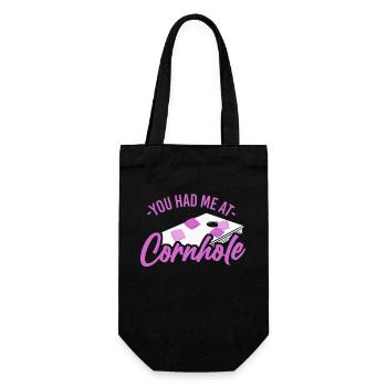 Joueur de sac de haricots de l’équipe Cornhole - Sac à bouteille - noir - Devant