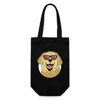 Golden Retriever Sunglasses GR Dog Retrievers - Gift Bag for Bottles - black - Front