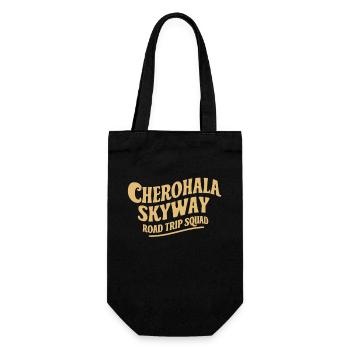 Cherohala Skyway Road Trip Squad - Geschenkbeutel für Flaschen - Schwarz - Vorne