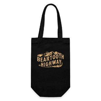 Beartooth Highway Adventure Mountains - Gift Bag for Bottles - black - Front