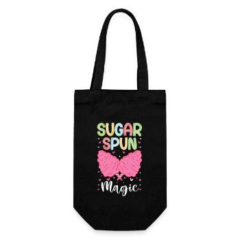 Sugar Spun Magic - Cotton Candy Gift for Kids - Gift Bag for Bottles - black - Front
