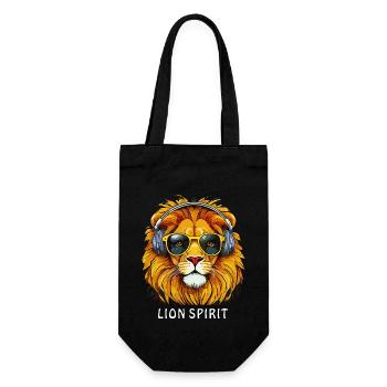 LION SPIRIT - Geschenkbeutel für Flaschen - Schwarz - Vorne