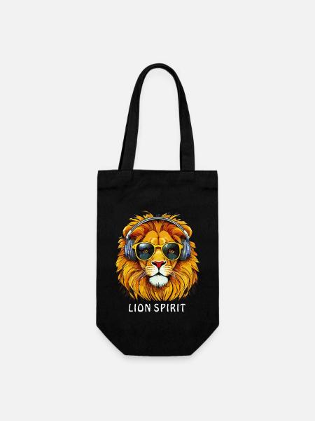 LION SPIRIT - Geschenkbeutel für Flaschen - Schwarz