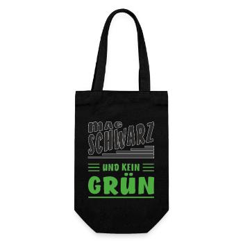 LIKES BLACK AND NOT GREEN - Gift Bag for Bottles - black - Front