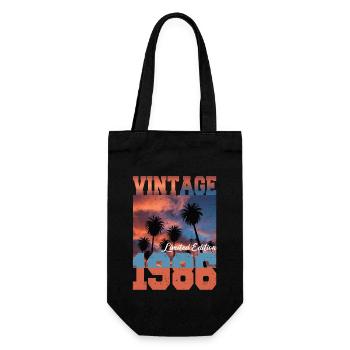 1986 Vintage Édition Limitée Palmiers Né 1986 - Sac à bouteille - noir - Devant