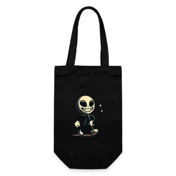 Rétro Vintage Alien Halloween Costume Décoration - Sac à bouteille - noir - Devant