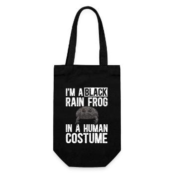 Grenouille noire de pluie Breviceps Fuscus Grenouille - Sac à bouteille - noir - Devant