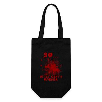 Alors, c’est reparti Dicton d’Halloween drôle - Sac à bouteille - noir - Devant