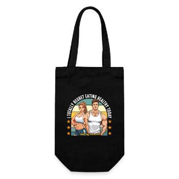 Coach de santé Je regrette totalement d’avoir mangé Coach de fitness - Sac à bouteille - noir - Devant