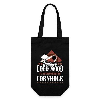Joueur de sac de haricots de l’équipe Cornhole - Sac à bouteille - noir - Devant