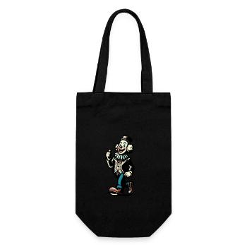 Halloween Costume Decoration Spooky Party Design - Gift Bag for Bottles - black - Front